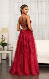 4 of 12 GLS by Gloria GL3033 Dress Burgundy