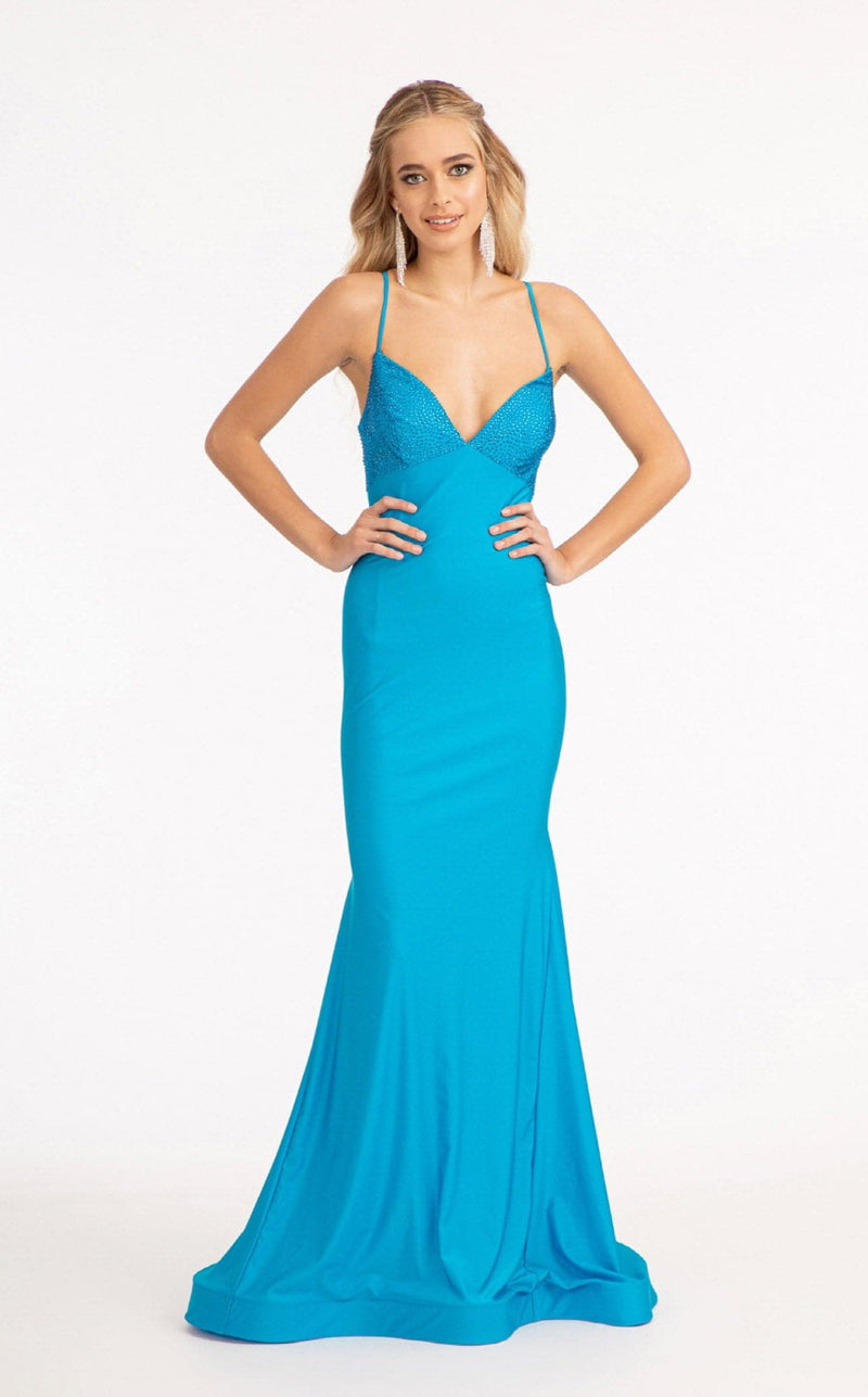 Elizabeth K GL3035 Dress Turquoise