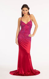 1 of 6 Elizabeth K GL3045 Dress Burgundy