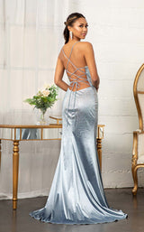 5 of 6 Elizabeth K GL3045 Dress Light-Blue