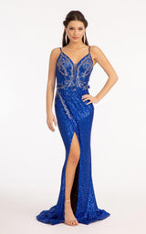 Elizabeth K GL3053 Dress Royal-Blue