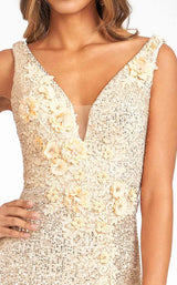 Elizabeth K GL3056 Dress Gold