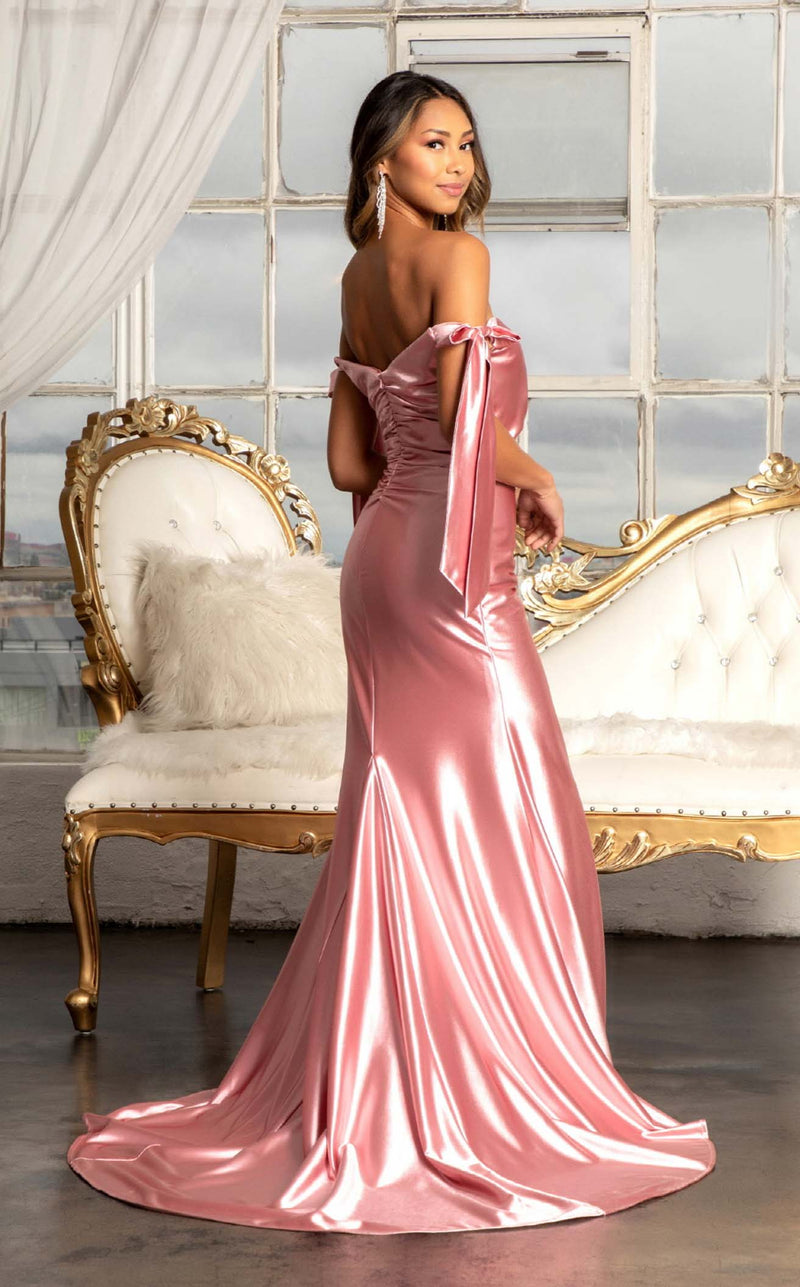 Elizabeth K GL3059 Dress Dark-Rose