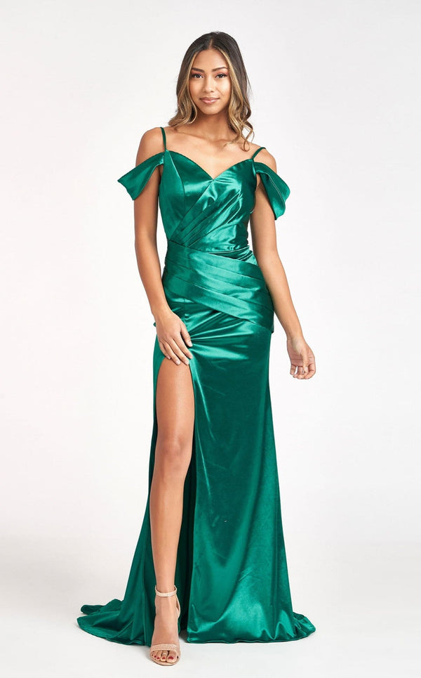Elizabeth K GL3060 Dress Emerald-Green