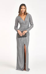 5 of 20 Elizabeth K GL3063 Dress Silver