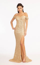 2 of 8 Elizabeth K GL3064 Dress Light-Gold