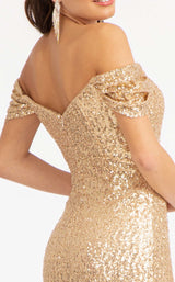 8 of 8 Elizabeth K GL3064 Dress Light-Gold