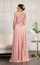 Elizabeth K GL3065 Dress Dark-Rose