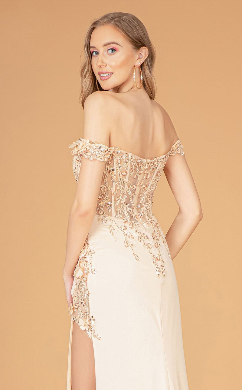 Elizabeth K GL3082 Dress Champagne