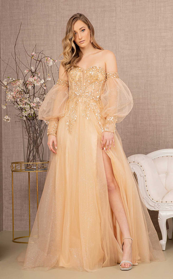 GLS by Gloria GL3118 Dress Light-Gold
