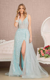 1 of 9 GLS by Gloria GL3119 Dress Baby-Blue