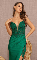 Elizabeth K GL3124 Dress Emerald-Green