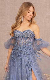 4 of 10 GLS by Gloria GL3126 Dress Smoky-Blue