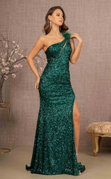 2 of 9 Elizabeth K GL3129 Dress Hunter-Green