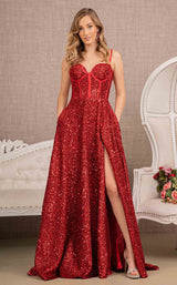 2 of 9 Elizabeth K GL3132 Dress Red