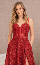 4 of 9 Elizabeth K GL3132 Dress Red