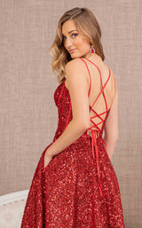 6 of 9 Elizabeth K GL3132 Dress Red