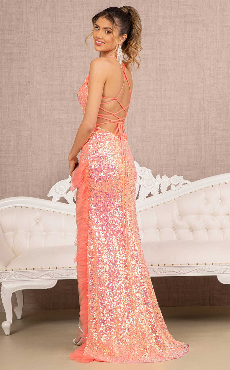 Elizabeth K GL3143 Dress Coral