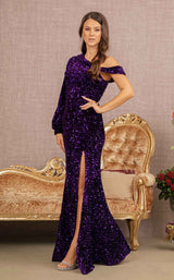 Elizabeth K GL3159 Dress Purple