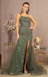 1 of 9 GLS by Gloria GL3161 Dress Green