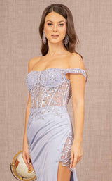 11 of 22 Elizabeth K GL3162 Dress Periwinkle-Blue