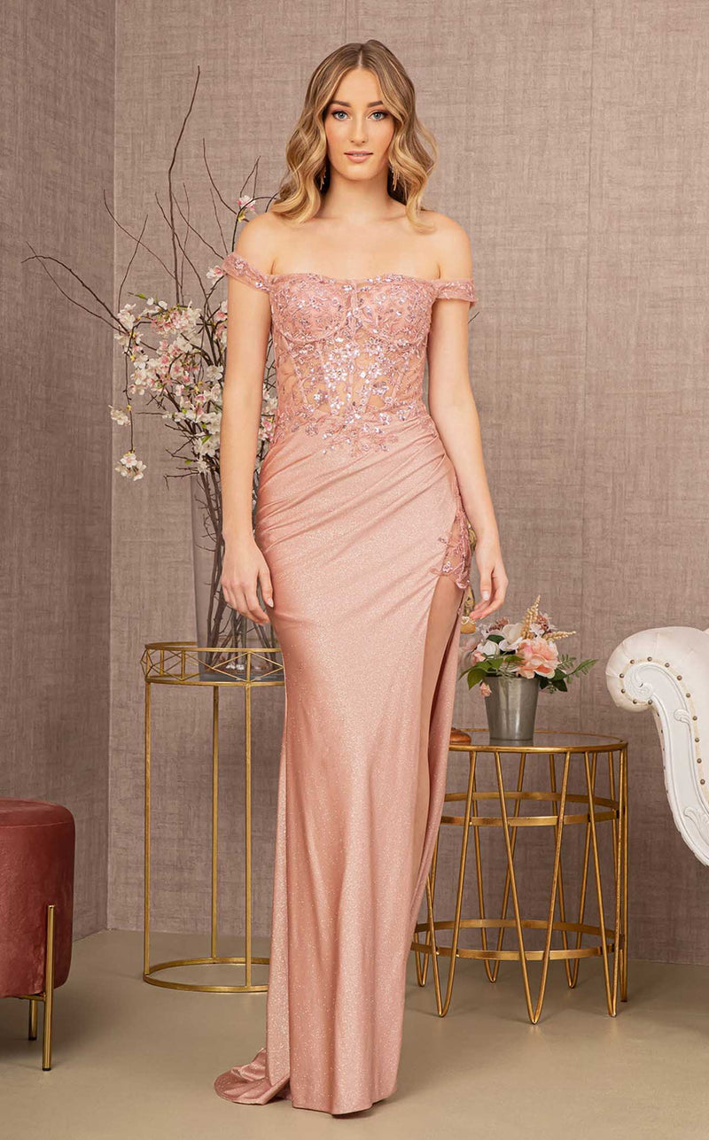 Elizabeth K GL3162 Dress Rose-Gold