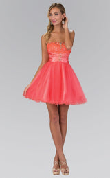 2 of 8 Elizabeth K GS1345 Dress Coral