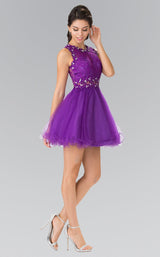 8 of 31 Elizabeth K GS1427 Dress Purple