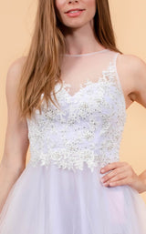 7 of 8 Elizabeth K GS1607 Dress White