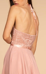 11 of 12 Elizabeth K GS1621 Dress Dark-Rose