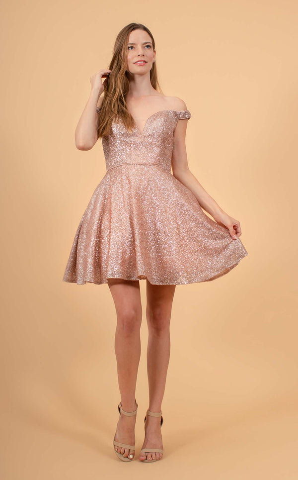Elizabeth K GS1626 Dress Rose-Gold