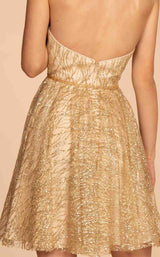 6 of 6 Elizabeth K GS1627 Dress Champagne