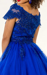 Elizabeth K GS1953 Dress Royal-Blue