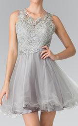 19 of 26 Elizabeth K GS2375 Dress Silver