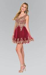 3 of 18 Elizabeth K GS2403 Dress Burgundy