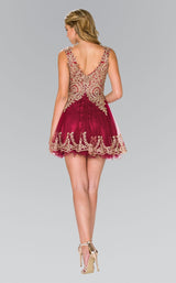 8 of 18 Elizabeth K GS2403 Dress Burgundy