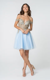1 of 24 Elizabeth K GS2808 Dress Baby-Blue