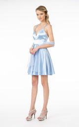 2 of 12 Elizabeth K GS2858 Dress Ice-Blue