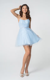 Elizabeth K GS2866 Dress Ice-Blue