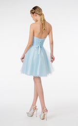 4 of 10 Elizabeth K GS2868 Dress Ice-Blue
