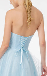 9 of 10 Elizabeth K GS2868 Dress Ice-Blue