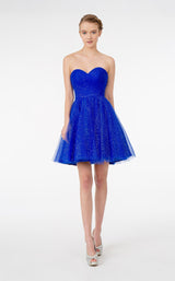 3 of 10 Elizabeth K GS2868 Dress Royal-Blue