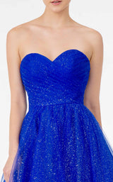 8 of 10 Elizabeth K GS2868 Dress Royal-Blue