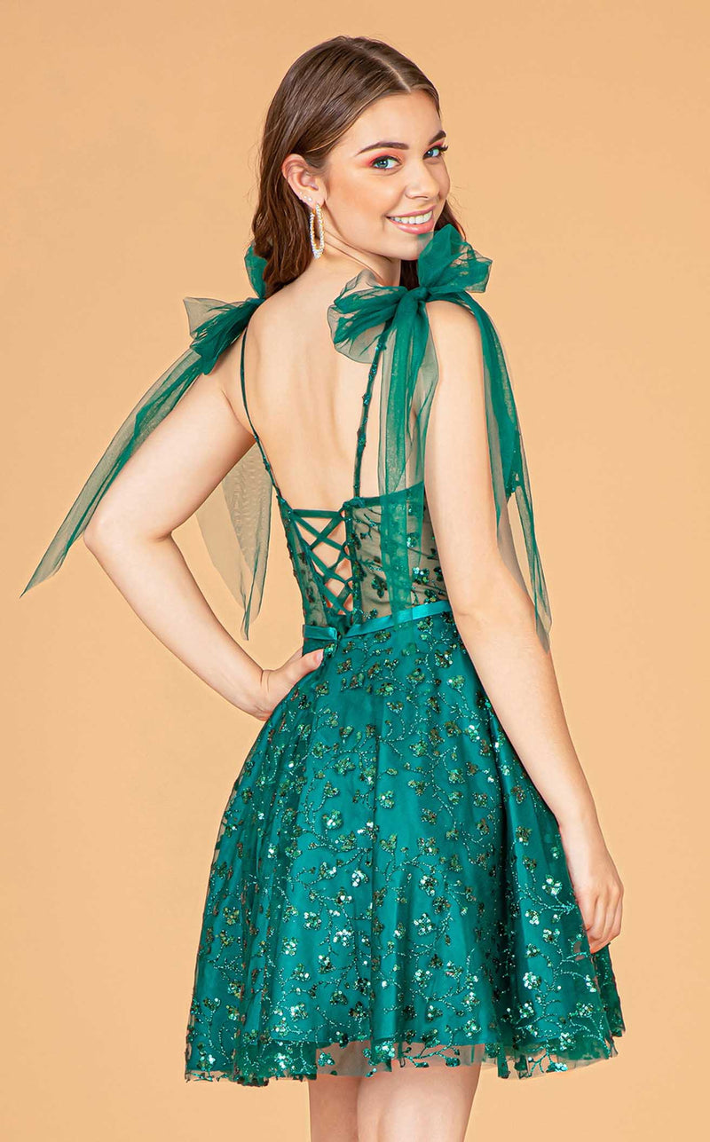 Elizabeth K GS3088 Dress Emerald-Green