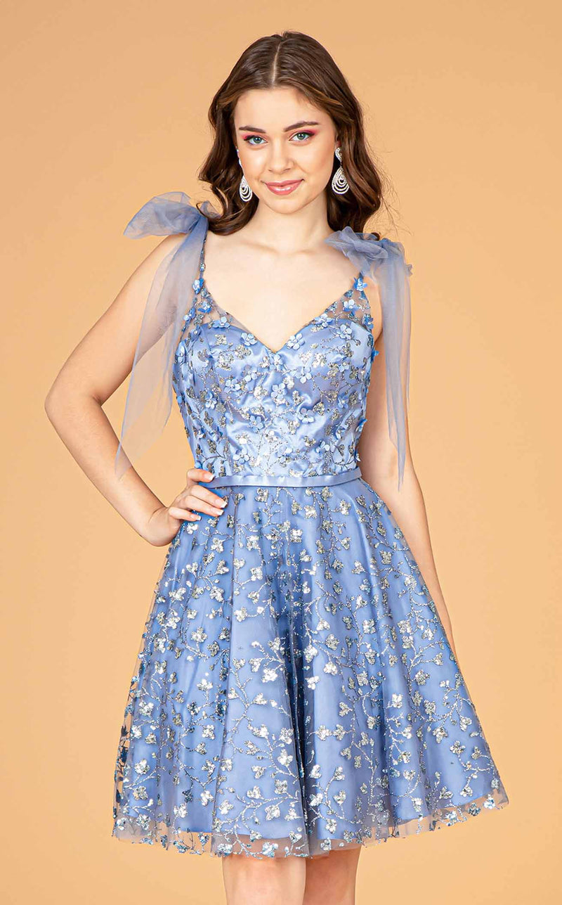 Elizabeth K GS3088 Dress Smoky-Blue