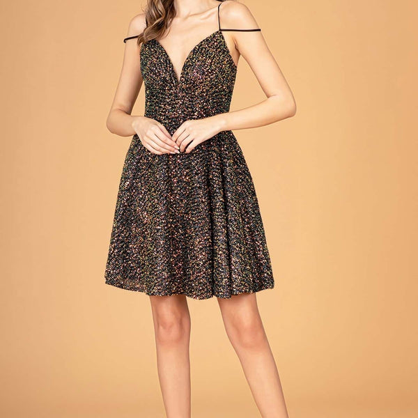 Elizabeth K GS3097 Prom Dress - Black/Gold | NewYorkDress