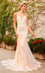 1 of 4 Nox Anabel H494 Dress White-Nude