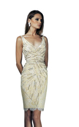 1 of 2 Revive by Tony Ward Haley Dress Light-Yellow