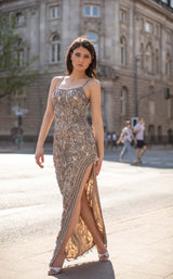 2 of 4 Chic and Holland HF1509 Dress Mink-Grey