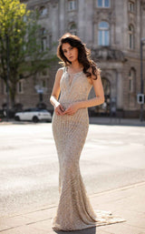 2 of 4 Chic and Holland HF1511 Dress Champagne